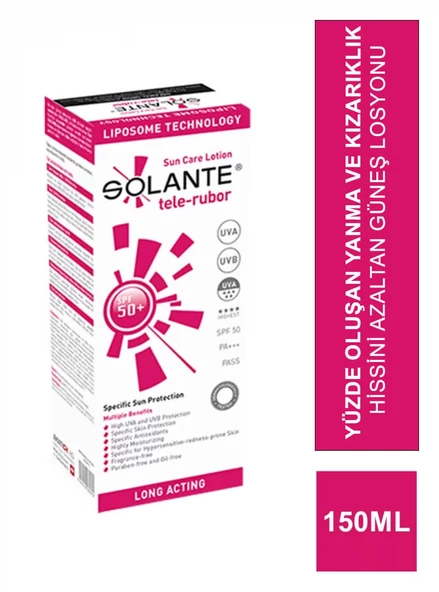 Solante Tele-Rubor Lotion Spf 50 150 ml - Güneş Koruyucu Losyon ürün görseli 1