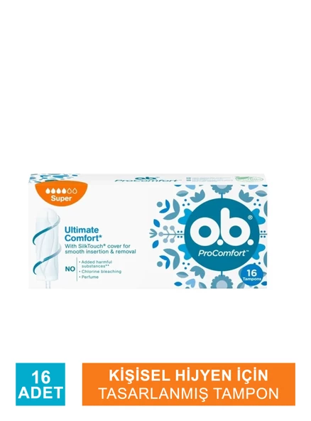 O.B. Pro Comfort Süper Tampon 16 Adet ürün görseli 1