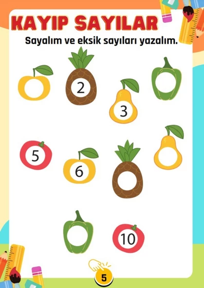 Saymayı Öğreten YAZ SİL Kitabı - Resim 2