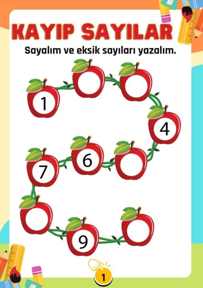 Saymayı Öğreten YAZ SİL Kitabı - Resim 3