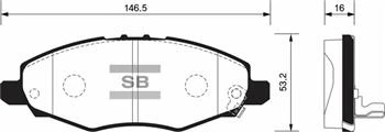 ÖN FREN BALATA TOYOTA HILUX VIGO 2.5L 2KDFTV KUN15 4x2 05-07 ürün görseli 1