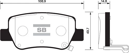 ARKA FREN BALATA TOYOTA AVENSIS 1.6L 1ZRFAE ZRT270 benzinli 09- / 2.0L 1AZFSE AZT270 benzinli 09- / 2.0L 1CDFTV ADT270 dizel 09- ürün görseli 1