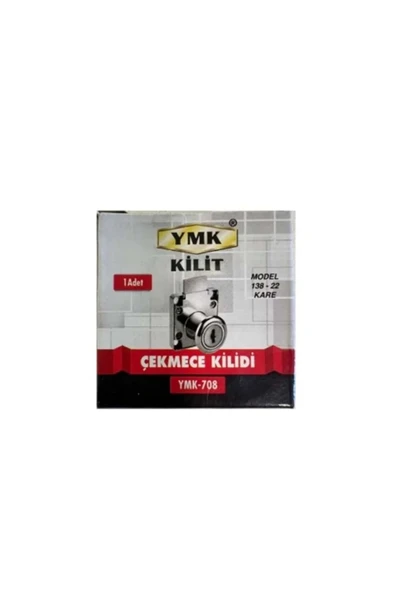 YMK KARE ÇEKMECE DOLAP KİLİDİ YMK-708 - Resim 2