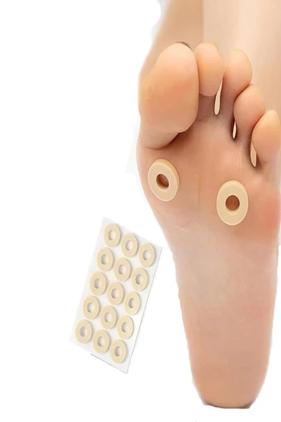 15 li Set Sünger Yastık Ped Delikli Ayakkabı Topuk Vurma Önleyici Ayak Parmak Nasır Koruyucu Bant ürün görseli 1