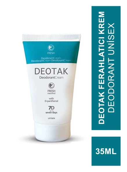 Deotak Fresh Ferahlatıcı Krem Deodorant Unisex 35ml ürün görseli 1