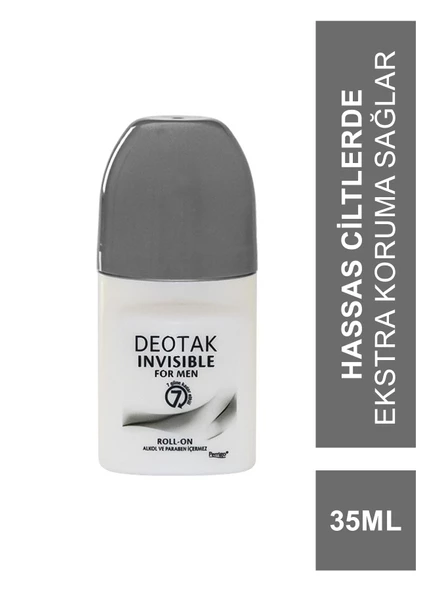 Deotak For Men Invisible Roll-on Deodorant 35ml ürün görseli 1