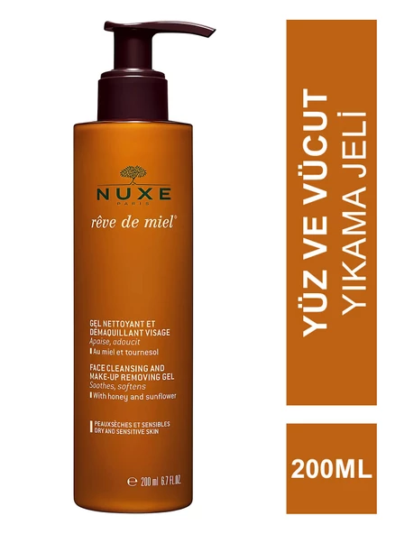Nuxe Reve de Miel Gel Nettoyant Visage 200 ml ürün görseli 1