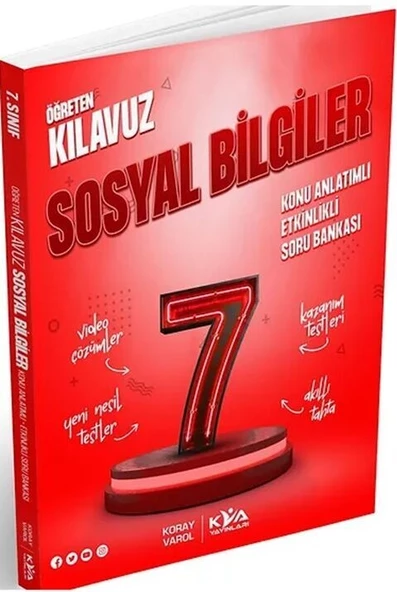 7. Sınıf Sosyal Bilgiler Öğreten Kılavuz Konu Anlatımlı Etkinlikli Soru Bankası KVA Yayınları ürün görseli 1