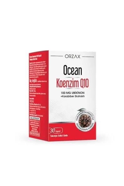 Ocean Koenzim Q10 100 Mg 30 Kapsül ürün görseli 1