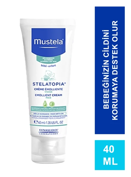 Mustela Stelatopia Emollient Face Cream 40 ml ürün görseli 1
