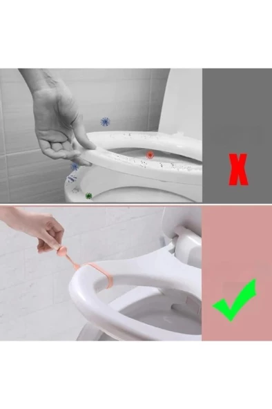 1 Adet Klozet Kapağı Kaldırma Tutacağı Mantar Tasarımlı Hijyenik Klozet Kapak Kaldırma Aparatı ürün görseli 1