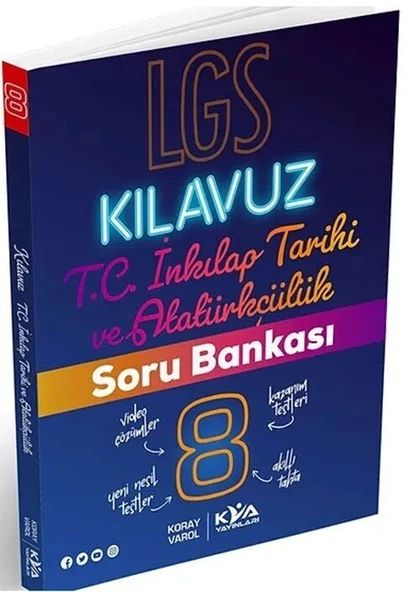 8. Sınıf LGS T.C. İnkılap Tarihi ve Atatürkçülük Kılavuz Soru Bankası KVA Yayınları ürün görseli 1