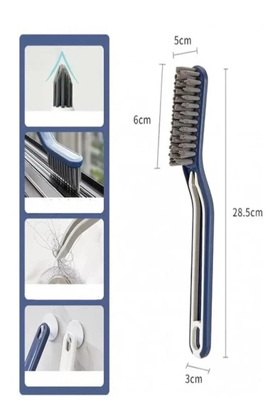 28 cm Cımbızlı Temizlik Fırça Derz Zemin Banyo Fayans Mutfak Klozet Köşe Oluk Temizleme Fırçası ürün görseli 1