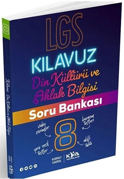 8. Sınıf LGS Din Kültürü ve Ahlak Bilgisi Kılavuz Soru Bankası KVA Yayınları ürün görseli 1