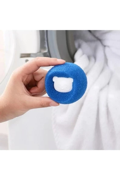 6 x 5 cm Kedi Köpek Tüy Saç Temizleyici Top Çamaşır Makinesi Kıl Toplama Topu Kırışık Önleyici ürün görseli 1
