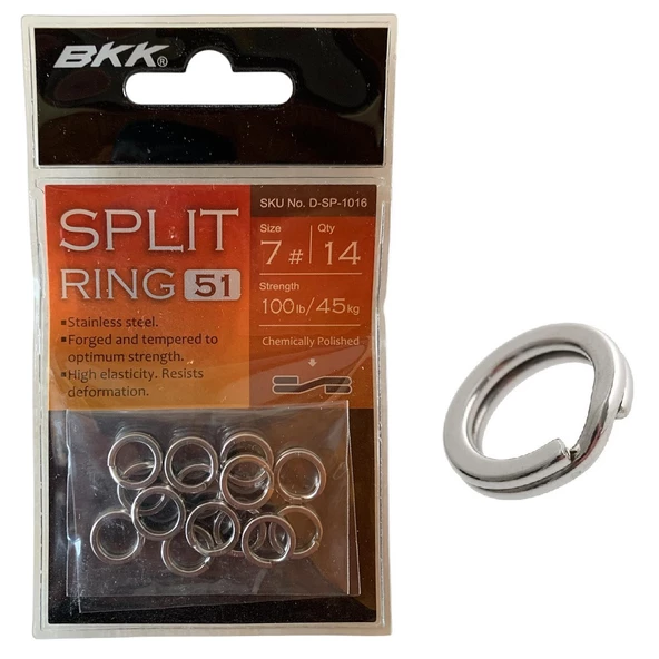 BKK Split Ring-51 Suni Yem Halkası No:7 (14'lü Paket) ürün görseli 1