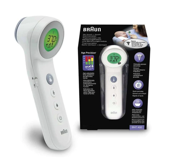 Braun BNT400 Beyaz Temassız Alından Ateş Ölçer ürün görseli 1