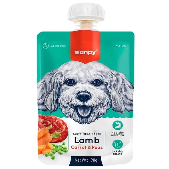 Wanpy Kuzu Etli Köpek Et Ezmesi 90 Gr ürün görseli 1