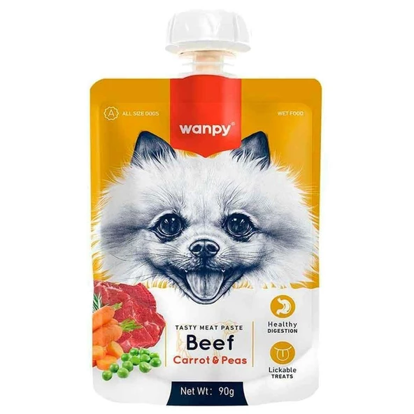 Wanpy Biftekli Köpek Et Ezmesi 90 Gr ürün görseli 1