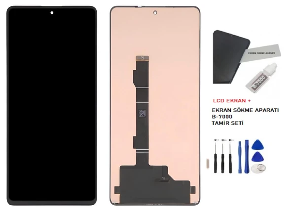 Tkgz - Tecno Camon 20 PRO Lcd Dokunmatik Ekran TFT Orijinal + B-7000 + TAMİR SETİ ürün görseli 1