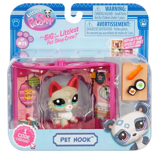 Sunman Littlest Pet Shop Minişler Figür Set Pet Nook G7#25 Kurt GRİ 00591 ürün görseli 1