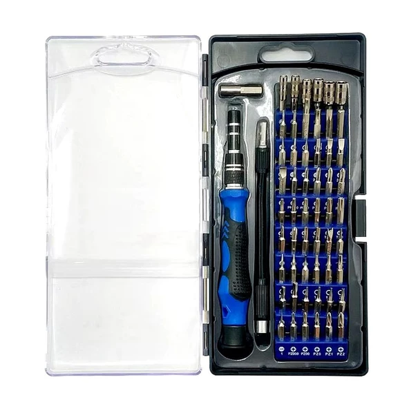 Rekotools 58 In 1 Tornavida Seti Hassas Manyetik Tornavida Uçları Çok Fonksiyonlu Onarım Aracı Kiti Cep Telefonu Tamir İçin ürün görseli 1