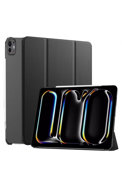 Apple Ipad Pro 11 M4 2024 11 Inç Tablet Uyumlu Flip Smart Standlı Akıllı Kılıf Smart Cover - Resim 2