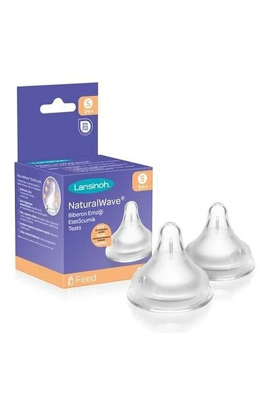 Lansinoh Natural Wave Biberon Emziği 2'li  Orta Akışlı ürün görseli 1