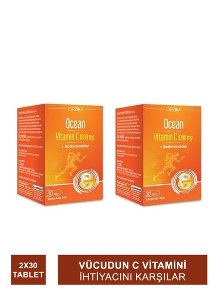 Ocean Vitamin C 1000 mg 30 Tablet x 2 Adet ürün görseli 1