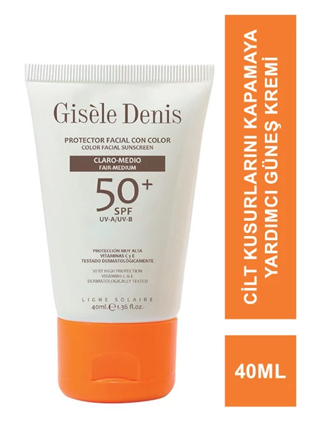 Gisele Denis Color Facial Suncreen Spf50+ Fair/Medium Yüz İçin Renkli Güneş Koruma Kremi  40 ml ürün görseli 1
