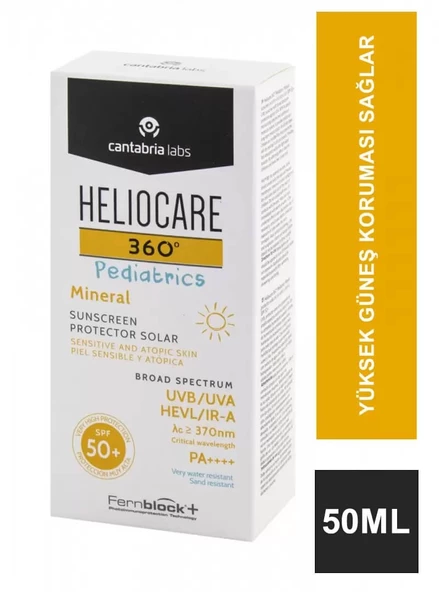 Heliocare 360 Pediatrics Mineral Spf50+ 50 ml Güneş Kremi ürün görseli 1