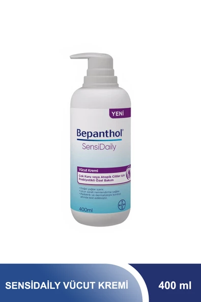 Bepanthol SensiDaily Pompalı 400 ml Vücut Kremi ürün görseli 1