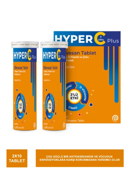 Hyper C Plus Efervesan 2x10 Tablet ürün görseli 1