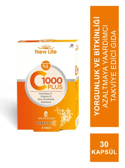 New Life C-1000 Plus Takviye Edici Gıda 30 Kapsül ürün görseli 1