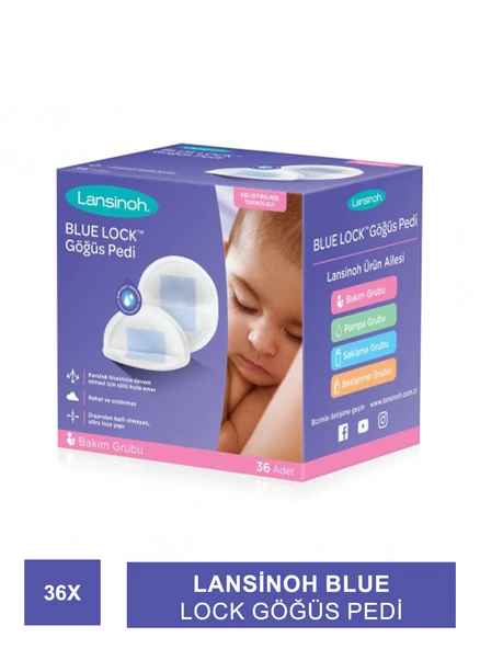 Lansinoh Blue Lock Göğüs Pedi 36 Adet ürün görseli 1