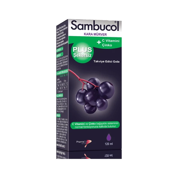 Sambucol Kara Mürver Plus Şekersiz 120ML ürün görseli 1