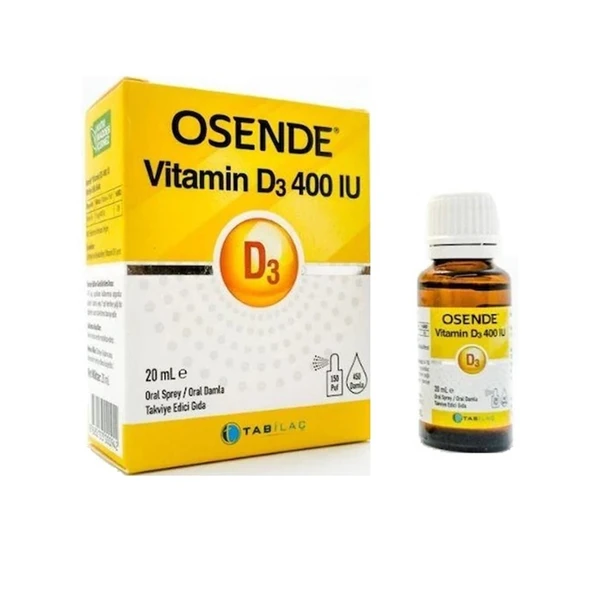Osende Vitamin D3 400IU Damla Sprey 20ml ürün görseli 1
