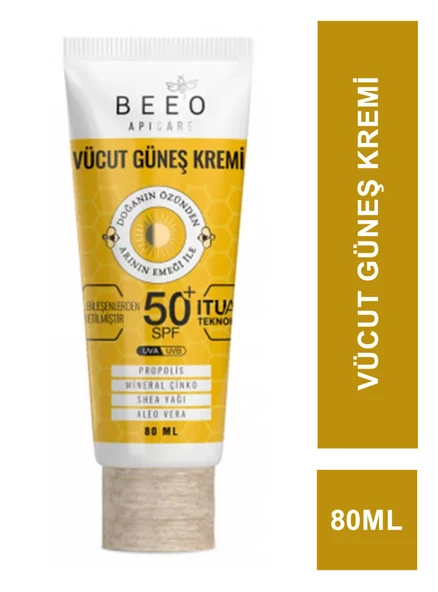 Beeo Up Apicare Vücut Güneş Kremi Spf 30+ 80 ml ürün görseli 1