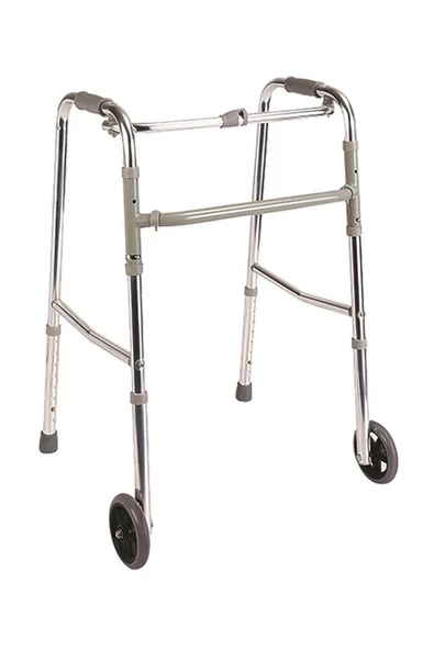 POYLİN Tekerlekli Walker Yürüteç Hasta Yaşlı Yürüme Desteği Baston Tutamak Destek P551 Sungur Medikal ürün görseli 1