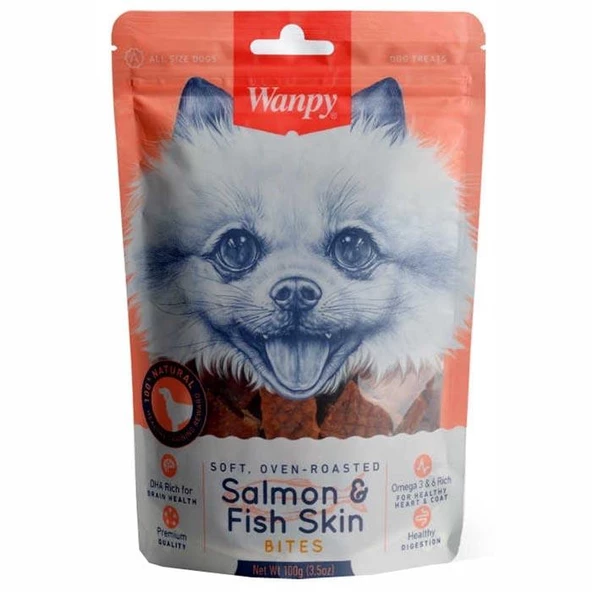Wanpy Gerçek Somon Dilimleri Köpek Ödülü 100 gr ürün görseli 1