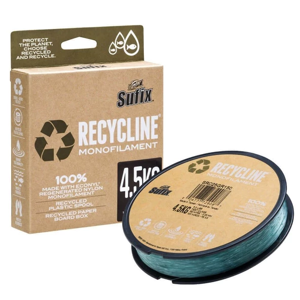 Sufix Recycline 0.25 mm 150m Green Monofilament Misina 4.5kg Çeker ürün görseli 1