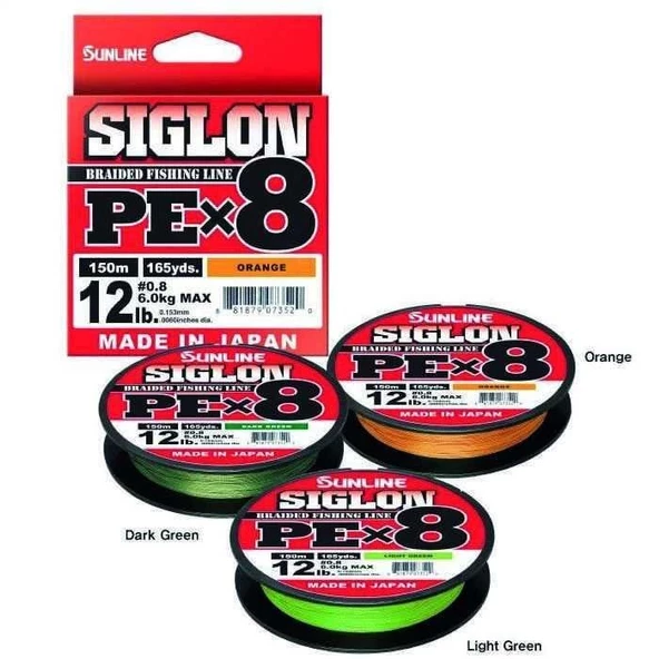 Sunline Siglon Braid Pe x8 0.270 mm 150m Orange 8 Kat İp Misina 18.5kg Çeker ürün görseli 1