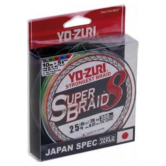 Yozuri Super Braid 8X 0.19 mm 300m 8 Kat İp Misina 12kg Çeker ürün görseli 1