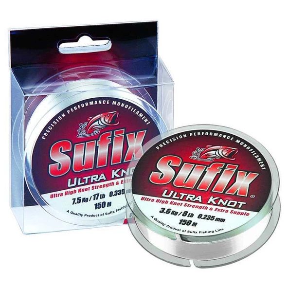 Sufix Ultra Knot 0.18 mm 150m Beyaz Monofilament Misina 2.5kg Çeker ürün görseli 1