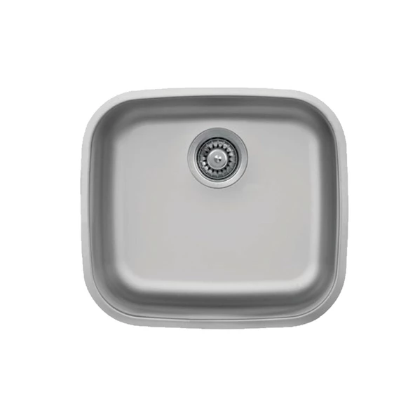 Livinox 40x45 Tek Gözlü Dekorlu Taşmasız Çelik Mutfak Eviyesi ürün görseli 1
