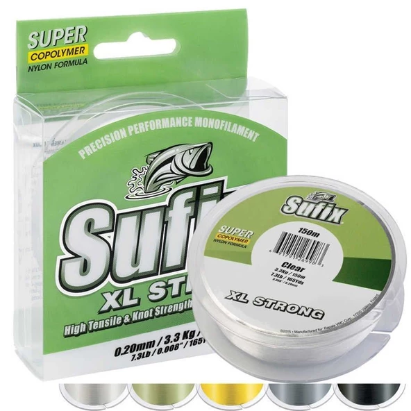 Sufix XL Strong 0.16 mm 100m Lemon Green Monofilament Misina 2.2kg Çeker ürün görseli 1