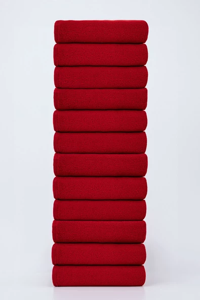 12 Adet 50 X 90 cm Mikrofiber El Yüz Kuaför Berber Spor Havlusu Leke Ve Saç Boyası Tutmayan ürün görseli 1
