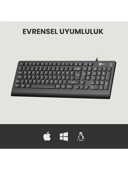 Lenovo Lecoo KB103 Kablolu Klavye - Resim 4