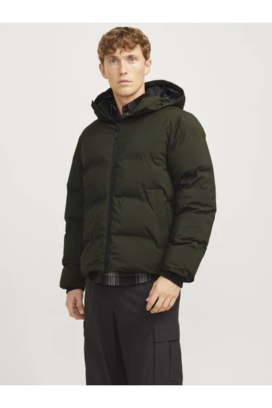 Jack&Jones Oversize Kapüşonlu Şişme Mont - Kışlık Erkek Mont ürün görseli 1