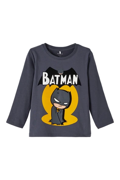 Batman Baskılı Uzun Kol Erkek Çocuk Sweatshirt-Rahat ve Şık ürün görseli 1